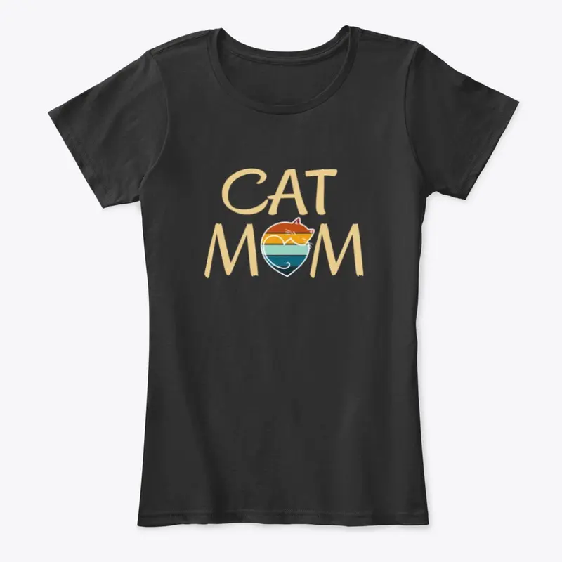 Cat Motif- cat mom proud parent